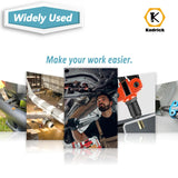 Kadrick - Juego de tuercas de remache, 810 piezas SAE y métricas kit surtido de tuercas de remache galvanizadas de acero al carbono con cabeza plana, tamaños 6-32 8-32 10-24 1/4"-20 5/16"-18 3/8"-16