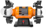 WEN BG4286 - Molinillo de banco de velocidad lenta de 3 amperios, 8 pulgadas, naranja, negro
