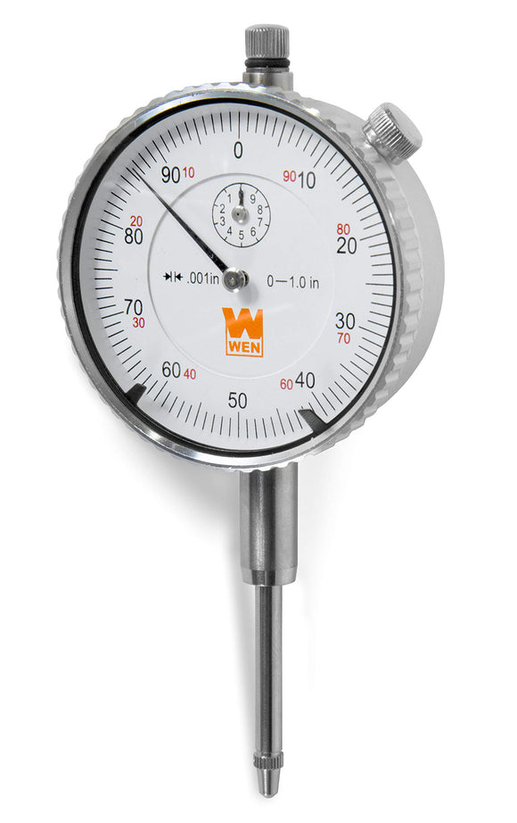 WEN 10703 2,5 cm. Indicador de esfera de precisión con 0.1 pulgada Resolución