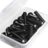 SUNXULIMI - Tornillos de cabeza de botón M3 x 20 mm, acero de aleación de grado 10.9, acabado de óxido negro, unidad hexagonal métrica Allen totalmente roscada, 50 unidades