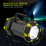 BLUEDREAMER Luz LED Portátil Recargable Para Camping,Alto Brillo,12 Horas en Espera,4800 mAh,Linterna de Emergencia,Adecuada Para Cortes de Energía,Actividades al Aire libre,Senderismo y aventuras