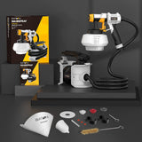 BATAVIA BSG0180 - Pulverizador eléctrico de 700 W, 1200 ml, 4 boquillas, 3 patrones, pistola de pintura para pintura de casa, interior y exterior del hogar, BSG0180
