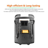 Powtree BL1815 - Batería de repuesto de iones de litio LXT de 18 V 3.0 Ah para Makita BL1815 BL1830 BL1860 BL1850 BL1840 BL1850B-2 BL1845 BL1815 BL1820 BL1860B Serie de herramientas eléctricas
