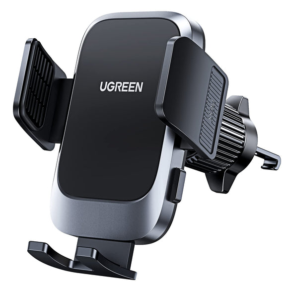 UGREEN Soporte Celular Automóvil, Base Porta Móvil Auto Giratorio 360° con Gancho Metálico y Botón de Liberación, Uso con Una Sola Mano para iPhone 16 15 14 13 Pro MAX, Galaxy S24 S23 S22 Ultra