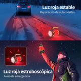 QIKKOP 2 Piezas Linterna de Cámping Recargable 6 Modos LED, Antorcha Lámpara Luces de Trabajo Farol de Cámping Resistente al Agua con Cable USB para Senderismo Pesca Emergencia y Más
