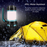 MSRTSR Linterna de Cámping Recargable, 6 Modos de Luces de Trabajo, Farol de Cámping Impermeable, Antorcha Lámpara para Acampada, Senderismo Pesca Cortes de Energía Emergencia y Más (Azul)
