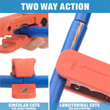 iCrimp ICP-240 - Pelacables redondos AWG 12 a 4/0, pelacables radiales con 2 cuchillas adicionales