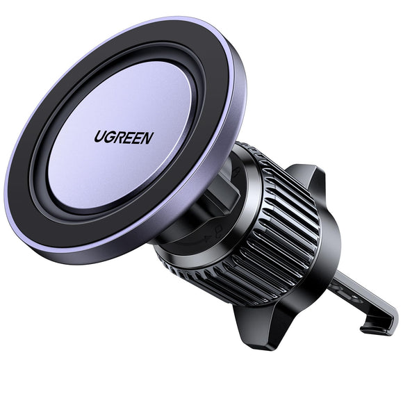 UGREEN Soporte Celular Automóvil MagSafe, Porta Base Magnético para Auto con Gancho Metálico para Ventilación para iPhone 16 15 14 13 Pro MAX Mini Plus y Otros Celulares