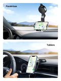 UGREEN Soporte Celular para Automóvil, Base Auto de Ventosa y Salpicadero, Compatible con iPhone 16 15 14 13 12 Pro MAX XS X XR, Galaxy S24 S23 S22 S21Ultra