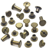 YORANYO 110 Juegos De Tornillos De Chicago, Remaches De Cuero, Remaches De Tornillo Surtidos M5, Tornillos De Encuadernación De Chicago Para Decorar Y Reparar, Artesanía De Cuero, Cinturón, Bolso, Zap