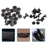 20 piezas Latón Cabeza plana Correa Correa Remaches Tornillo para zapatos Bolso Artesanía en cuero 5 mm 8 mm, Latón durable Rosca Tuerca plana Clavos Remaches Tornillos Herramientas (5 mm)