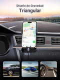 UGREEN Soporte Celular Auto por Gravedad para Ventilación, Porta Base de Automóvil, Car Phone Holder para Dispositivos 4.7''-7'', Compatible con iPhone 12-16 Pro MAX, Galaxy S24 S23 S22 Ultra, Negro