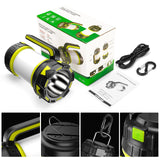ZAKULU Linternas Recargables de Camping 6 Modos LED Brillante Linterna Colgantes con Pilas Brillantes para Acampar al Aire Libre Senderismo Lluces de Supervivencia de Emergencia para Huracanes
