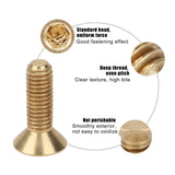 TenNuoDa 50 Tornillos M3 de Cabeza Plana, Cabeza Avellanada de Cobre Puro, Tornillos de Cabeza Allen, Tornillos de Máquina Industrial, Sujetadores de Hardware, 0.236 In de Diámetro de Cabeza(M3x10)
