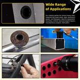 Mardatt - 250 piezas M3 M4 M5 M6 M8 M10 M12 tuercas de remache métricas de medio cuerpo hexagonal, rosca media hexagonal de acero al carbono chapado en zinc, tuerca de inserción roscada de cabeza