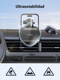 UGREEN Soporte Celular Auto, Base Porta de Automóvil Tablero y Parabrisas, Car Phone Holder Ventosa Carro para iPhone 16 15 14 13 Pro MAX Plus, Galaxy S24 S23 S22 Ultra, Negro