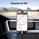 UGREEN Soporte Celular Automóvil MagSafe, Porta Base Magnético para Auto con Gancho Metálico para Ventilación para iPhone 16 15 14 13 Pro MAX Mini Plus y Otros Celulares