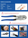 AMZCNC - Herramienta de prensado hidráulico y cortador de cables, crimpadora hidráulica de lengüetas de cable 8 toneladas de EE. UU. 12 AWG a 00 (2/0) kit de herramientas de cable de terminal