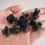 50 Piezas Clip Remaches De Tornillo Para Carro Auto Coche tornillos de protección de parachoques de defensa de 8 mm compatible con Audi, Toyota, Focus, Kia, Nissan, Yamaha