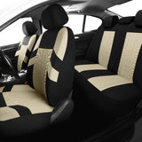 VarCozy Cubiertas de Asiento de automóvil Set Completa, Cubiertas del Asiento Delantero y Cubiertas de Banco traseras divididas para automóvil, Cubiertas de Asiento de Tela Universal para SUV