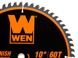 WEN BL1032-2 Juego de cuchillas de sierra profesional para carpintería de 32 dientes y 60 dientes, de 10 pulgadas, 2 unidades