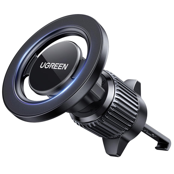 UGREEN Soporte Celular Automóvil Magsafe, Base Porta Auto para Rejillas de Aire 360° Giratorio, Compatible con iPhone 16 15 Pro MAX 14 13 12 y Otros Dispositivos con Anillo Magnético