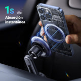 UGREEN Soporte MagSafe para Celular Automóvil, Porta Auto Magnético con Multiángulo Ajustable, Giratorio de 360 ° Car Mount, Compatible con iPhone 16 15 14 13 Pro MAX Series