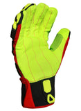 Ironclad KONG INDI-CCP-03-M Guantes de seguridad de algodón con cordón para aceite de palma y gas, tamaño mediano