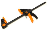 WEN CLR122 Abrazaderas y esparcidores de barra de acero resistentes de 12 pulgadas con garganta de 2.3 pulgadas, paquete de dos, negro