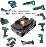 Powtree BL1815 - Batería de repuesto de iones de litio LXT de 18 V 3.0 Ah para Makita BL1815 BL1830 BL1860 BL1850 BL1840 BL1850B-2 BL1845 BL1815 BL1820 BL1860B Serie de herramientas eléctricas