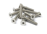 iexcell - Juego de tornillos de cabeza plana de acero inoxidable 304 de 5/16-18 x 1-7/8 pulgadas