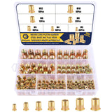 Bonost - Juego de 200 Tuercas de Remache Métricas M3 M4 M5 M6 M8 M10 M12, Acero al Carbono Chapado en Zinc, Resistentes a la Corrosión