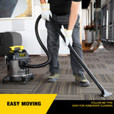 Stanley Aspiradora en seco y húmedo de 4 galones, soplador de aspiradora 3 en 1 de Acero Inoxidable HP de 4 Picos con Potente succión, para Lugar de Trabajo, cochera, sótano, Modelo: SL18301-4B