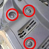 50 Piezas Clip Remaches De Tornillo Para Carro Auto Coche tornillos de protección de parachoques de defensa de 8 mm compatible con Audi, Toyota, Focus, Kia, Nissan, Yamaha