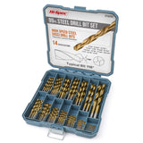 Juego de Brocas de 99 Piezas. Set de Acero Recubiertas en Titanio HSS.Para Taladrar y Perforar Metal, Hormigon, y Madera. Accesorio ideal para Taladro Electrico y Caja Herramientas
