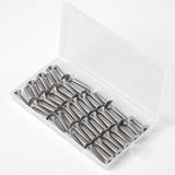 M6-Tornillos hexagonales de cabeza plana de 1.0 x 12 mm, tornillos avellanados, acero inoxidable 304, unidad de enchufe hexagonal métrica, totalmente roscada, acabado brillante, 50 unidades