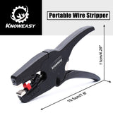 Knoweasy Pelacables y cortador automático, herramienta de pelado de cables 2 en 1 resistente para pelar cables, corte de