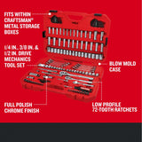 CRAFTSMAN - Juego de herramientas mecánicas de 1/4 y 3/8 pulgadas, 135 piezas (CMMT12124)