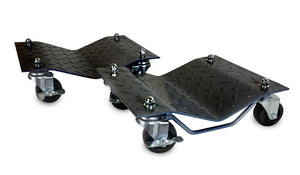 WEN 73017T - Carretillas para vehículos de 3000 libras con frenos, paquete de dos, color negro