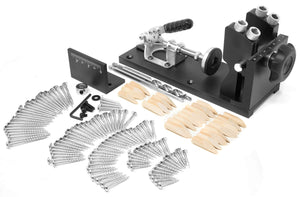 WEN - Kit de plantilla de agujero de bolsillo, metal, broca de paso, tornillos autorroscantes y base en L (WA1527)