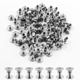 Cionyce - Juego de 50 tornillos de fijación de postes de rosca Chicago M5 x 6 mm, tornillos de encuadernación Phillips Chicago, kit surtido para piel, álbumes de recortes, libros, álbumes de fotos
