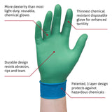 Ansell 93260090 Microflex 93-260 Guantes de nitrilo y neopreno, desechables, resistentes a los productos químicos, talla L (paquete de 50)