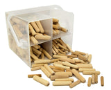 WEN JN400D cubeta surtido de 400 piezas con clavijas estriadas para carpintería de 1/4, 5/16 y 3/8 pulgadas