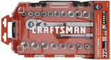 CRAFTSMAN Juego de enchufes, universal, unidad de 1/2", 19 piezas (CMMT12015)