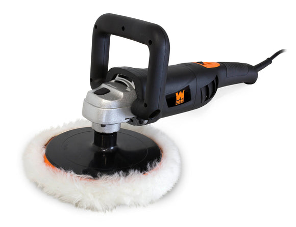 WEN 948 10 Amp 7-Inch Variable Speed Polisher with Digital Readout - Negro - 3500 RPM - Incluye Capa de Pulido Lana Oveja, Mango y Base con Cierre Gancho y Bucle