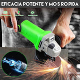Mini Esmeriladora Angular 2000W,Amoladora Angular Eléctrica con Accesorio para Pulir,Cortar,Motosierra,4 1/2" 110V