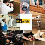 Mywish - Juego de 20 tornillos de 3/8, 3/8-16 x 2-1/2 pulgadas con cabeza de botón y tuercas con arandelas, pernos de acero inoxidable 304, unidad hexagonal Allen de 3/8 pernos, surtido de pernos