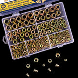 Bonost - Juego de 200 Tuercas de Remache Métricas M3 M4 M5 M6 M8 M10 M12, Acero al Carbono Chapado en Zinc, Resistentes a la Corrosión