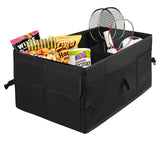 ZAKULU Organizador de Maletero de Coche Bolsa de Maletero Caja Plegable Maletero de Coche con Muchos Compartimentos Organizador de Bolsas de Almacenamiento de Coche Práctico e Impermeable (Negro)