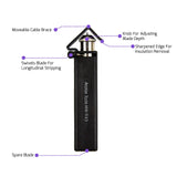 Arolax Herramienta de pelado de cables redondos – con profundidad de corte ajustable – Para pelar circunferencial, longitudinal y ventana – 3/16 pulgadas a 1 pulgada de diámetro.